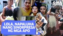 Lola, napaluha nang sinorpresa ng mga apo | GMA News Feed