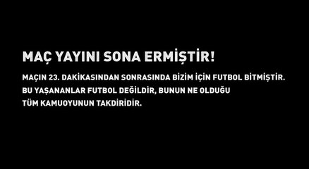 Fenerbahçe'den ilginç protesto;  Trabzonspor maçı yayınını 23. dakikada kesti!