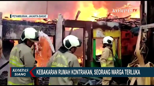 Diduga Hubungan Pendek Arus Listrik, 6 Rumah di Grogol Petamburan Kebakaran