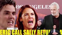 CBS Y&R Spoilers Adam is afraid that Sally will return to Los Angeles to work with Eric Forrester