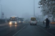 Çorlu'da sis etkili oldu