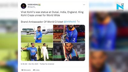 Virat Kohli's wax statue unveiled in Dubai, fans pour in love