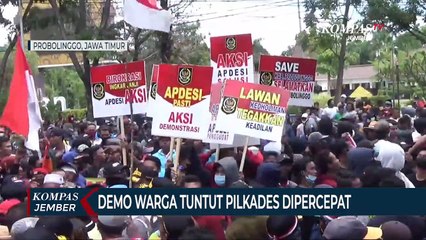 Pasca OTT KPK, Warga Probolinggo Demo Tuntut Pilkades Dipercepat