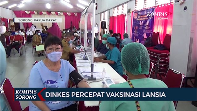 Dinas Kesehatan Kota Sorong Percepat Vaksinasi Lansia