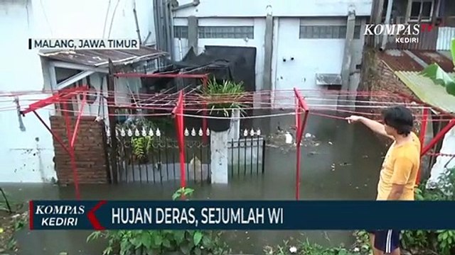 Diguyur Hujan Deras, Sejumlah Wilayah Di Kota Malang Terendam Banjir
