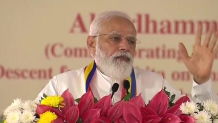 PM Modi addresses the Abhidhamma Day programme