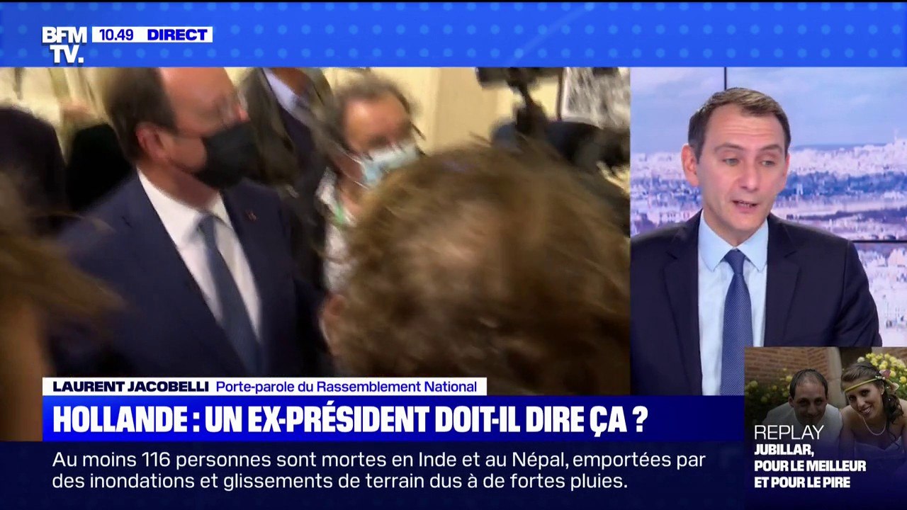 Laurent Jacobelli, porte-parole du Rassemblement National : "François Hollande a été un des fossoyeurs de la France lui aussi"f