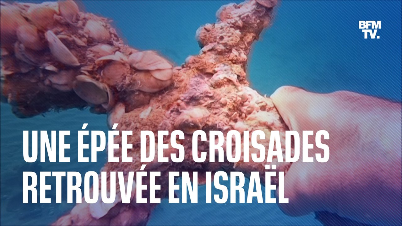 Une épée de l'époque des Croisades retrouvée par un plongeur au large d'Israël