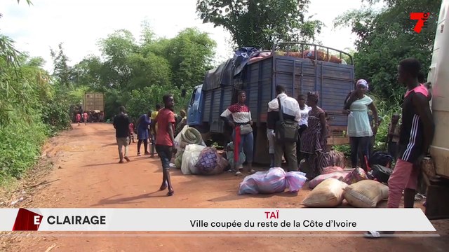 Eclairage | Tai¨ : ville coupée du reste de la Côte d'Ivoire