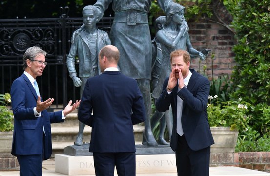 Prince William and Duchess Catherine host delayed Princess Diana statue reception