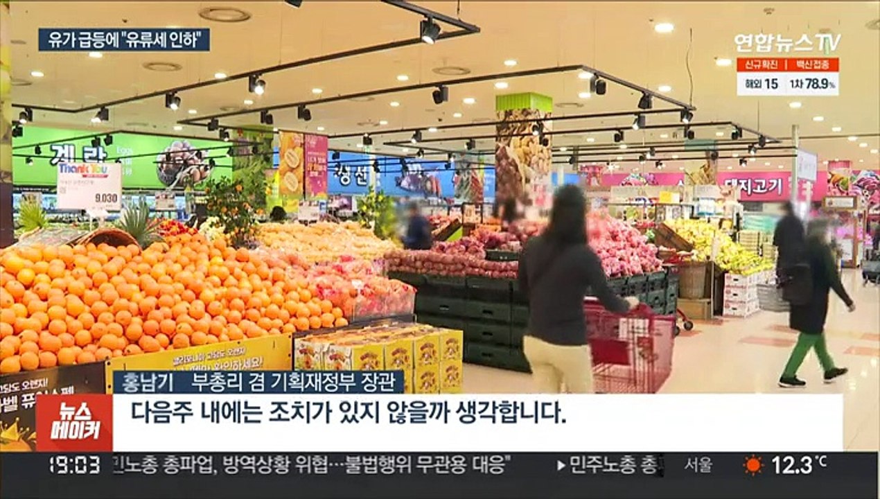 결국 물러선 정부 "유류세 인하 다음주쯤 발표"
