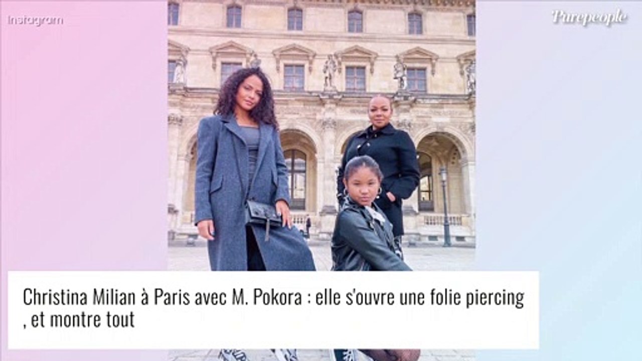 Christina Milian à Paris avec M. Pokora : elle s'offre une folie piercing et montre tout !