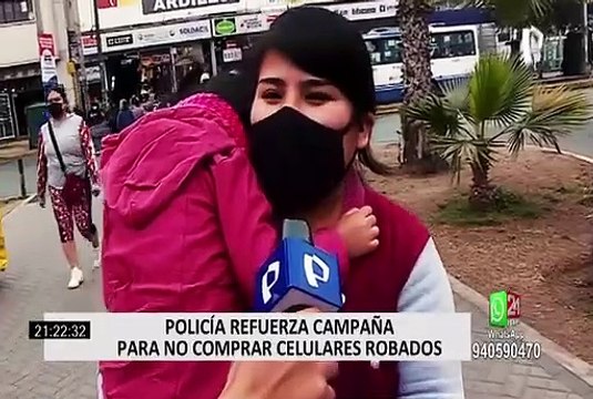 PNP refuerza campaña para no comprar celulares robados