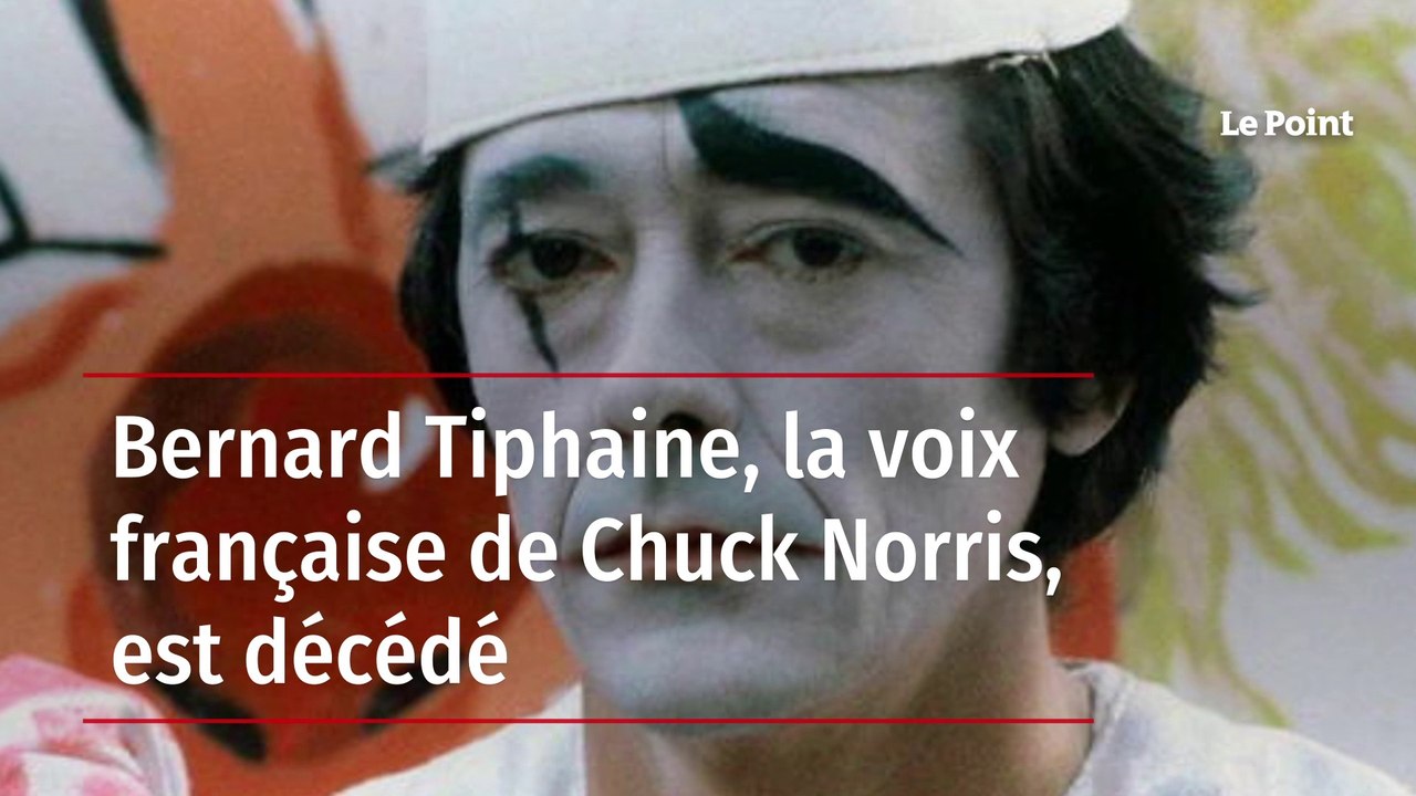 Bernard Tiphaine, la voix française de Chuck Norris, est décédé