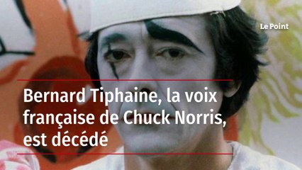 Bernard Tiphaine, la voix française de Chuck Norris, est décédé