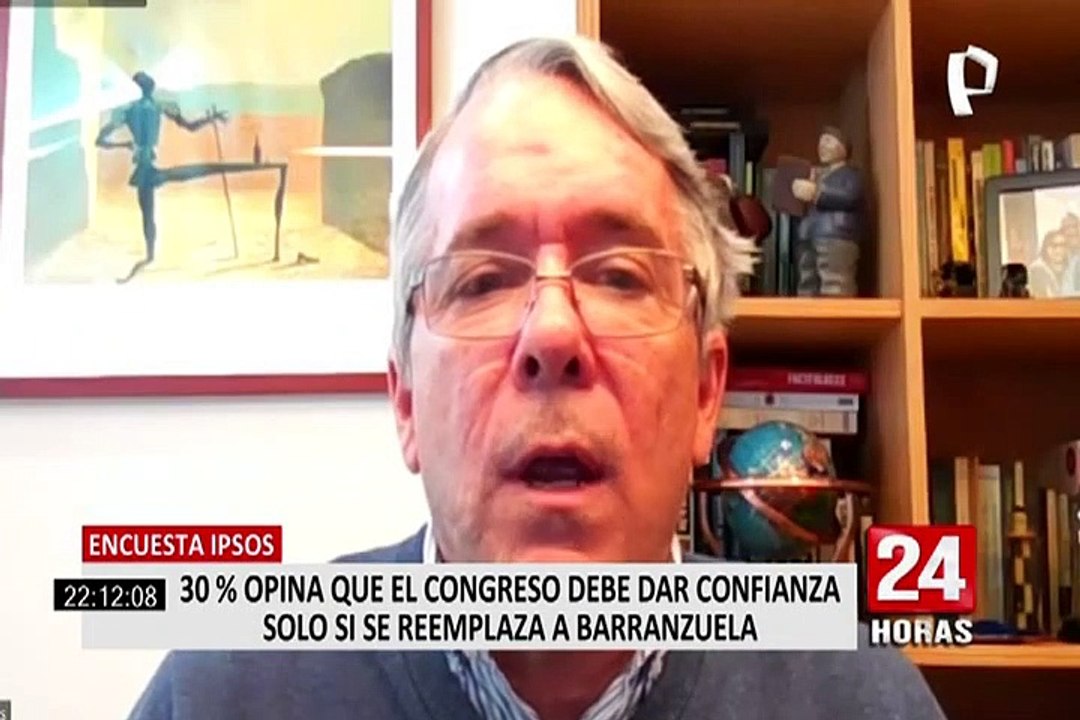 Ipsos: 30% considera que Congreso debe dar voto de confianza al Gabinete solo si se reemplaza a Barranzuela