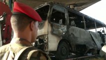 تفجير استهدف حافلة عسكرية عند جسر الرئيس في دمشق