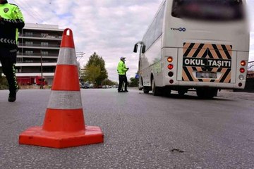 Konya'da okul servislerine denetim