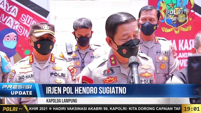 PRESISI Update 19.00 WIB : Kapolda Lampung hadiri Pelaksanaan Kegiatan Vaksinasi dan Bakti Sosial Akabri 1999 di Universitas Malahayati Lampung