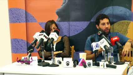 عمر الزهيري مخرج فيلم ريش يرد على أسئلة الصحفيين