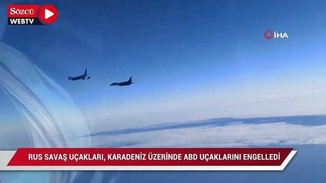 Rus savaş uçakları, Karadeniz üzerinde ABD uçaklarını engelledi