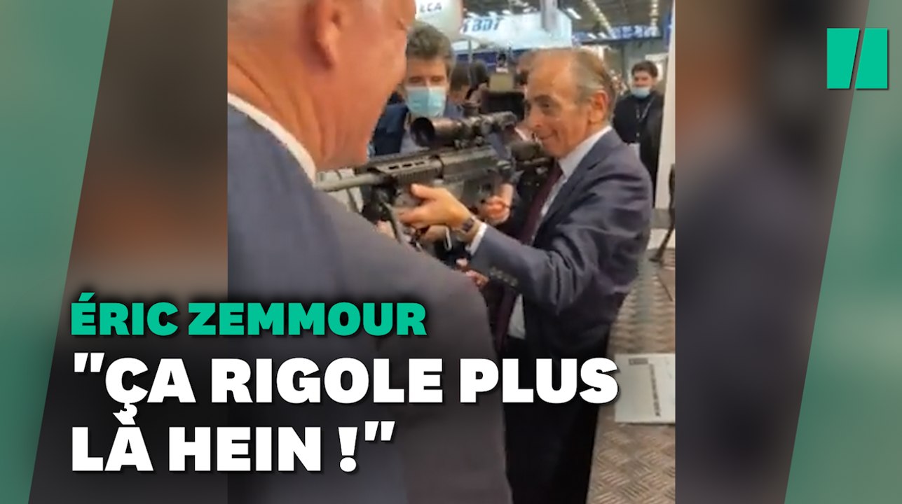 Éric Zemmour met en joue des journalistes avec un fusil, "horrifiant" pour Marlène Schiappa