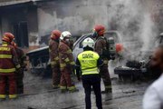 Guatemala'da eski askerler kongre binasını bastı, otoparktaki araçları ateşe verdi