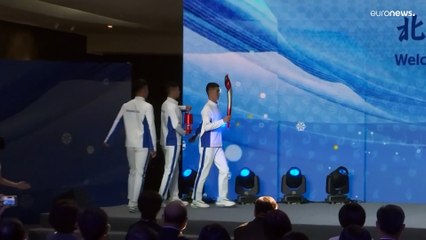 A chama olímpica já está na China para os jogos "Pequim 2022"