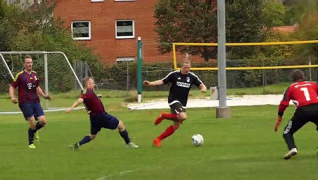 Das 2:1 für den TSV Jühnde II bei der SG Lenglern/Harste III durch Jens Andert