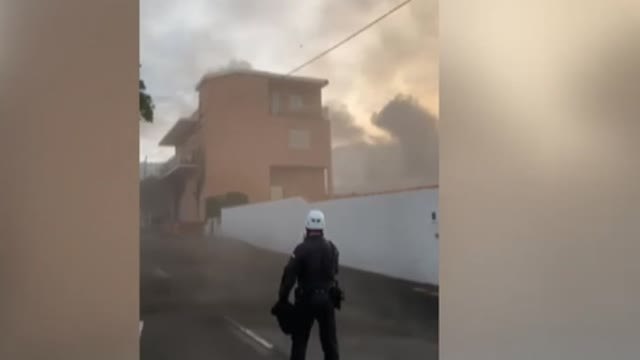 Un guardia civil en mitad de un tornado en La Palma: Fueron los cinco segundos más largos de mi vida