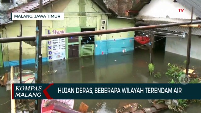 Kota Malang Diguyur Hujan Deras, Beberapa Titik Terendam