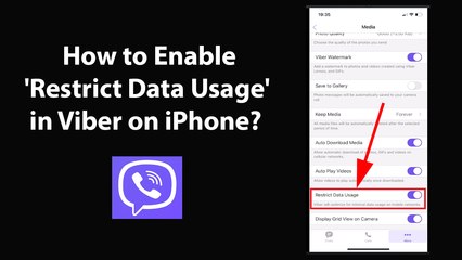 How to Enable 'Restrict Data Usage' in Viber on iPhone?