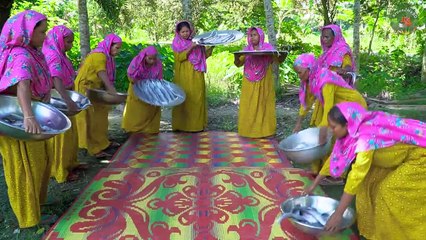 Delicious Knife Fish Kosha - Churi Fish Curry Cooking in Village - 60 KG Fish Vu