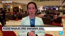 Prix Sakharov 2021 : l'opposant russe Alexeï Navalny honoré par le Parlement européen