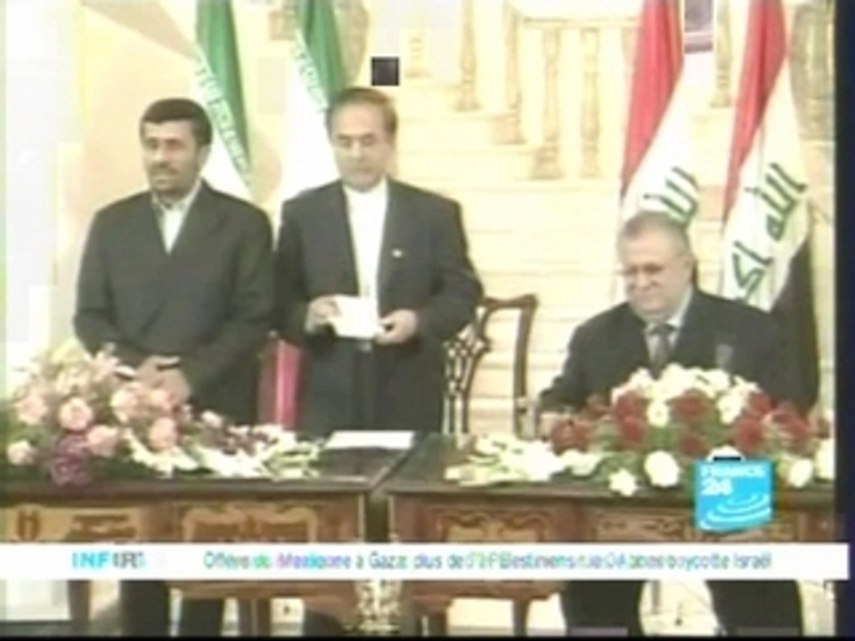 Ahmadinejad en Irak