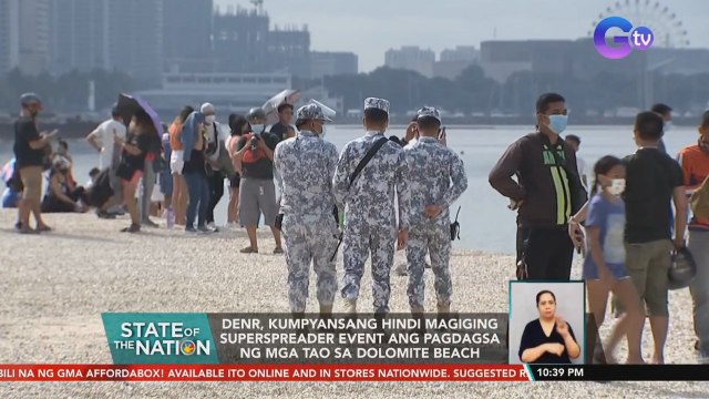 DENR, kumpyansang hindi magiging superspreader event ang pagdagsa ng mga tao sa dolomite beach | SONA