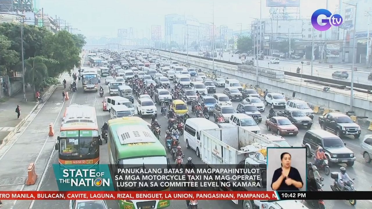 Panukalang batas na magpapahintulot sa mga motorcycle taxi na mag-operate, lusot na sa committee level ng Kamara | SONA