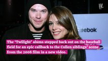 Kellan Lutz & Ashley Greene Recreate ‘Twilight’ Baseball Scene As They Reunite 13 Years Later