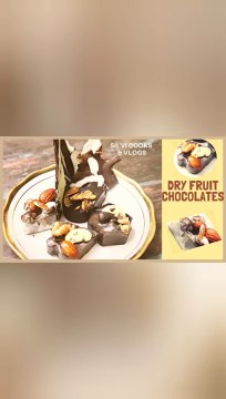 10 minutes Dry Fruit Chocolates _ Dry fruit recipes _ How to make chocolate _ shorts _ Silvi Cooks