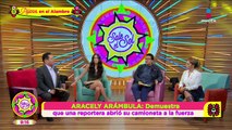 ¡Pruebas de que reportera abrió camioneta de Aracely Arámbula a la fuerza!