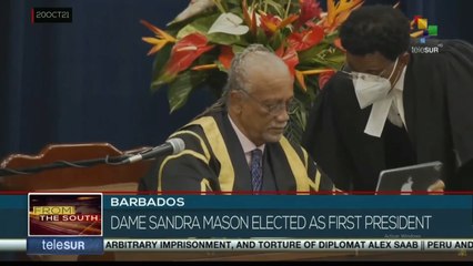FTS 12:30 20-10: Barbados´ Parliament elects Dame Sandra Mason as Nation´s 1st president