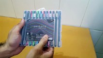 Unboxing and Review of Linc Pentonic Multi Ink Colour Gel Pen set for students