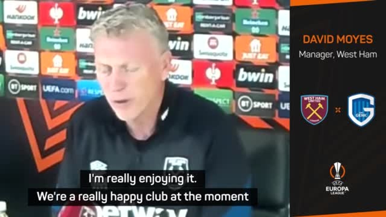 Happy Hammers enjoying European adventure - Moyes