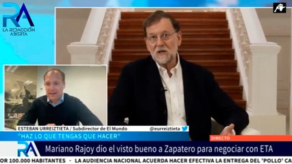 Rajoy dio el visto bueno a Zapatero para negociar con ETA: Esteban Urreitztieta nos lo cuenta