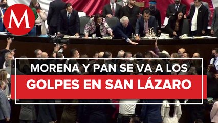 Diputados de Morena y PAN protagonizan trifulca en San Lázaro