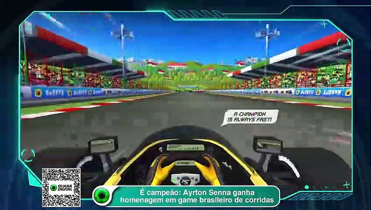 É campeão Ayrton Senna ganha homenagem em game brasileiro de corridas