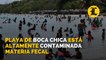 Revelan Playa de Boca Chica está altamente contaminada de materia fecal