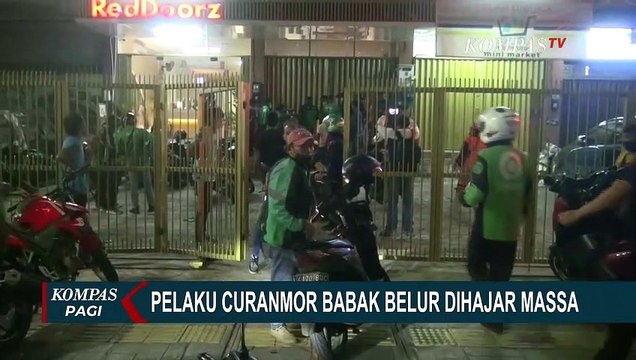 Bawa Kabur Motor, Pelaku Babak Belur Dihajar Warga