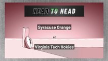 Syracuse Orange at Virginia Tech Hokies: Over/Under