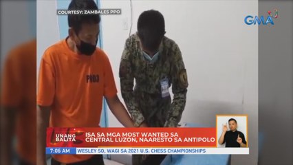 Isa sa mga most wanted sa Central Luzon, naaresto sa Antipolo | UB